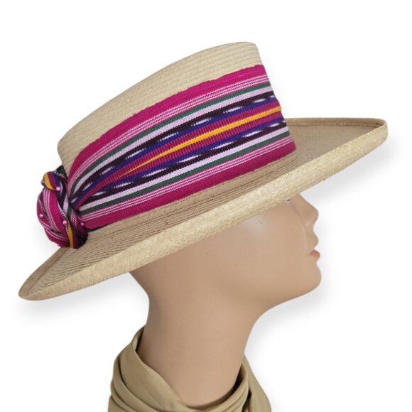 The Palm Hats Factory "La Giralda" Crafted by The Maya-Quiche Indians Panama Hat - Picture 1 of 8
